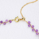 Pulsera dorada Amatista