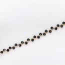 Pulsera dorada Espinela Negra