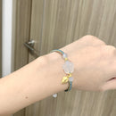 Pulsera Azul Dorada Tulipán