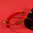 Pulsera Nudo Dorado de la Fortuna