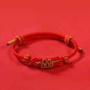 Pulsera Nudo Dorado de la Fortuna