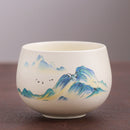 Juego de tazas - Mil millas de ríos y montañas