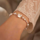 Pulsera de plata - Gatito Blanco