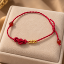 Pulsera Nudo Rojo con Monedas