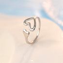 Anillo Ajustable Corazones Entrelazados