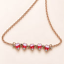 Collar Flor de Cerezo Rosa Magnético