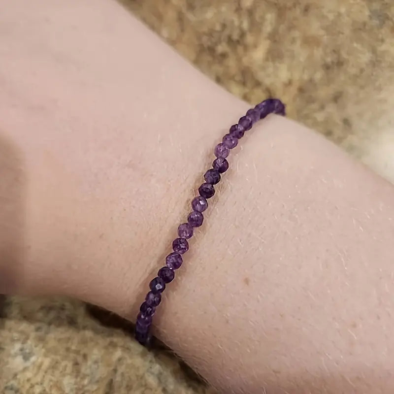 Pulsera - Amatista minimalista