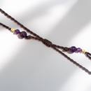 Colgante trenzado amatista