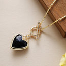 Collar Corazón Ónix