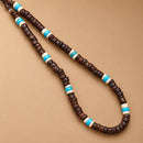Collar de Coco y Turquesa