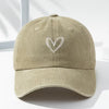 Gorra corazón - caqui