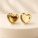 Conjunto Collar y Aros Corazón Dorado Aura de Amor