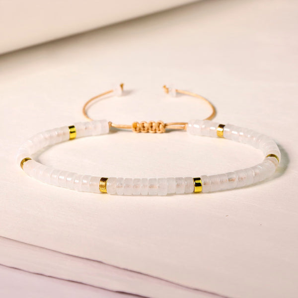 Pulsera Luz  Cuarzo Rosa
