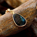 Collar Labradorita gota