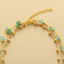 Collar Aventurina triple capa