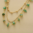 Collar Aventurina triple capa