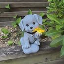 Faro de Jardín - Perrito compañero