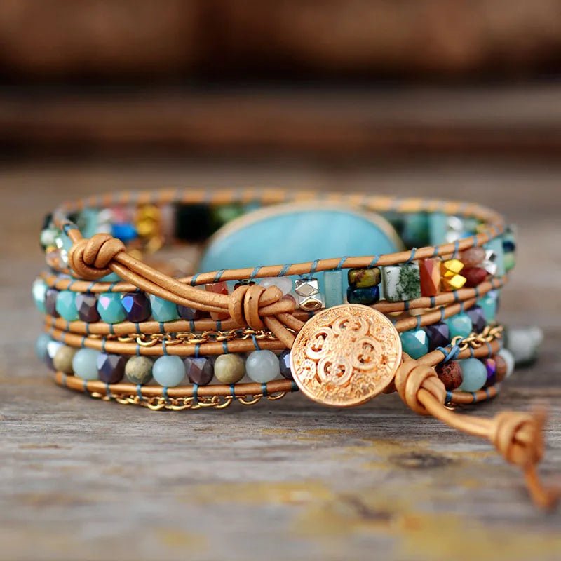 Pulsera Bohemia de Amazonita - Rincón Zen