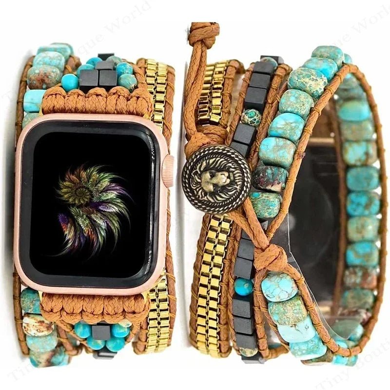 Pulsera Bohemia Apple Watch - Brisa de Mar - Rincón Zen