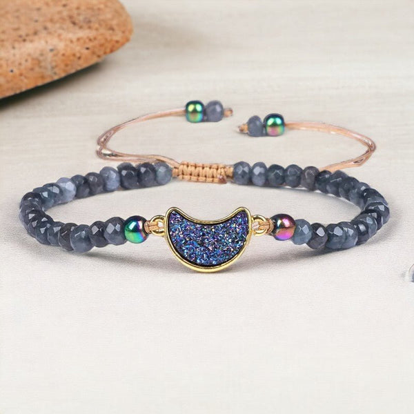 Pulsera de Cuarzo azul - Luna - Rincón Zen