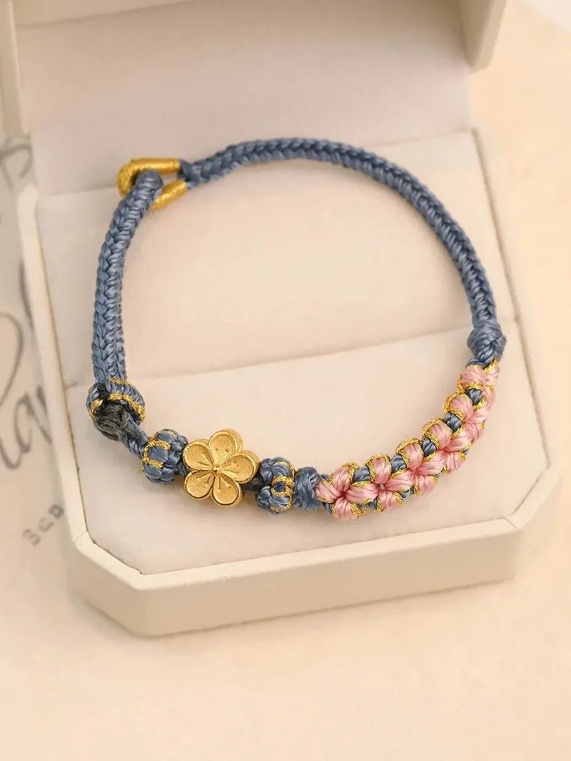 Pulsera de la suerte - Sakura Azul - Rincón Zen