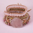 Pulsera Sanadora de Cuarzo Rosado - Rincón Zen