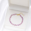 Pulsera dorada Amatista