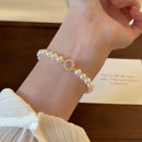 Pulsera Perlas y Ópalo Rosa