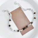 Pulsera Plata y Ojo de Tigre