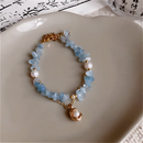 Pulsera Perlas y Aguamarina