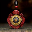 Colgante de Mariposa Tibetana de Cinabrio Natural