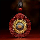 Colgante de Mariposa Tibetana de Cinabrio Natural