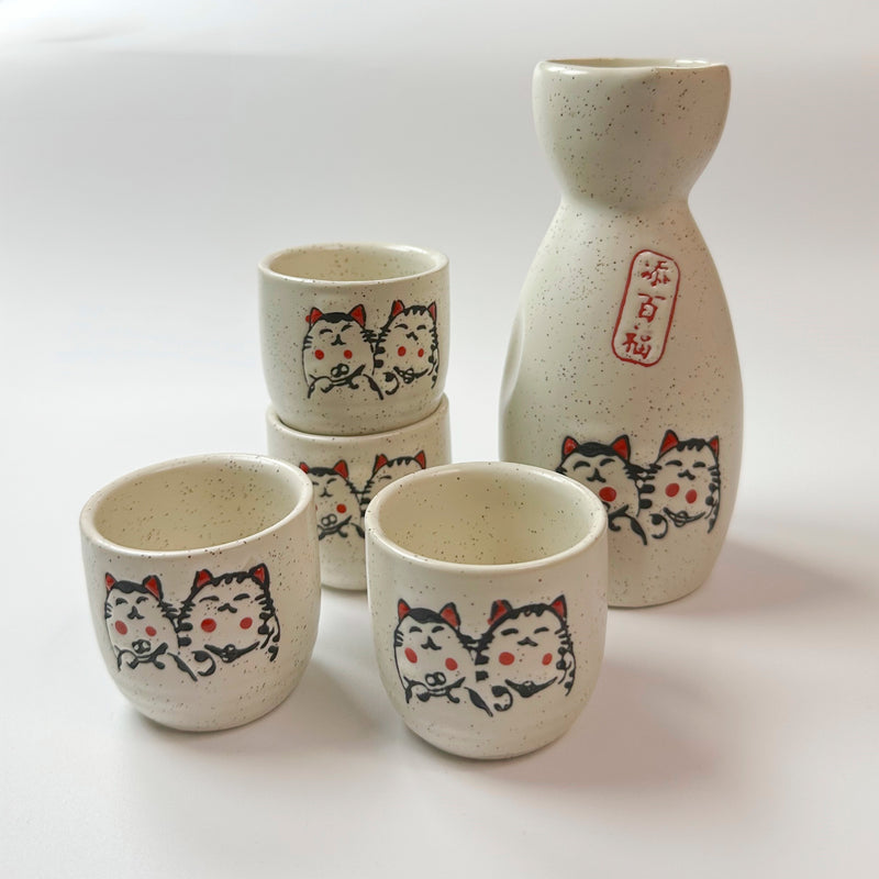 Set de bajativos Maneki-Neko