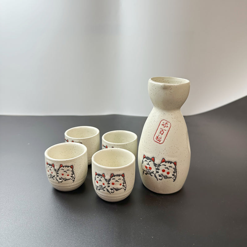 Set de bajativos Maneki-Neko