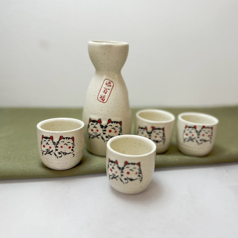 Set de bajativos Maneki-Neko