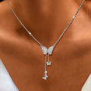 Collar de plata Mariposas