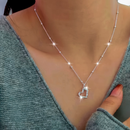 Collar de Corazón Plateado