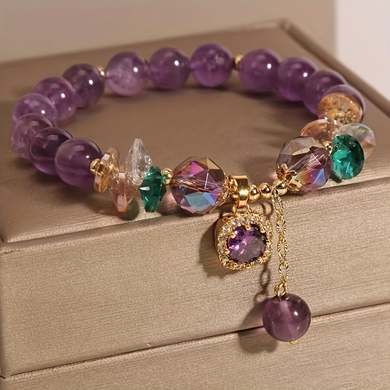 Pulsera con Dijes de Cristal