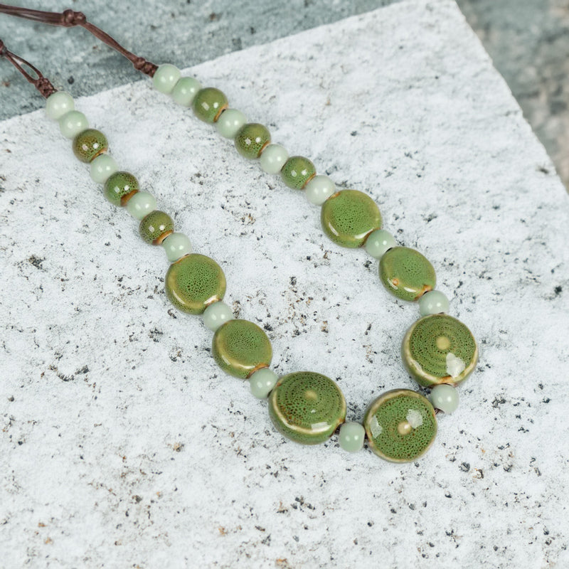 Collar cerámica - Verde