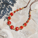 Collar cerámica - Rojo