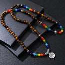 Mala de Cuarzos coloridos naturales - Rincón Zen